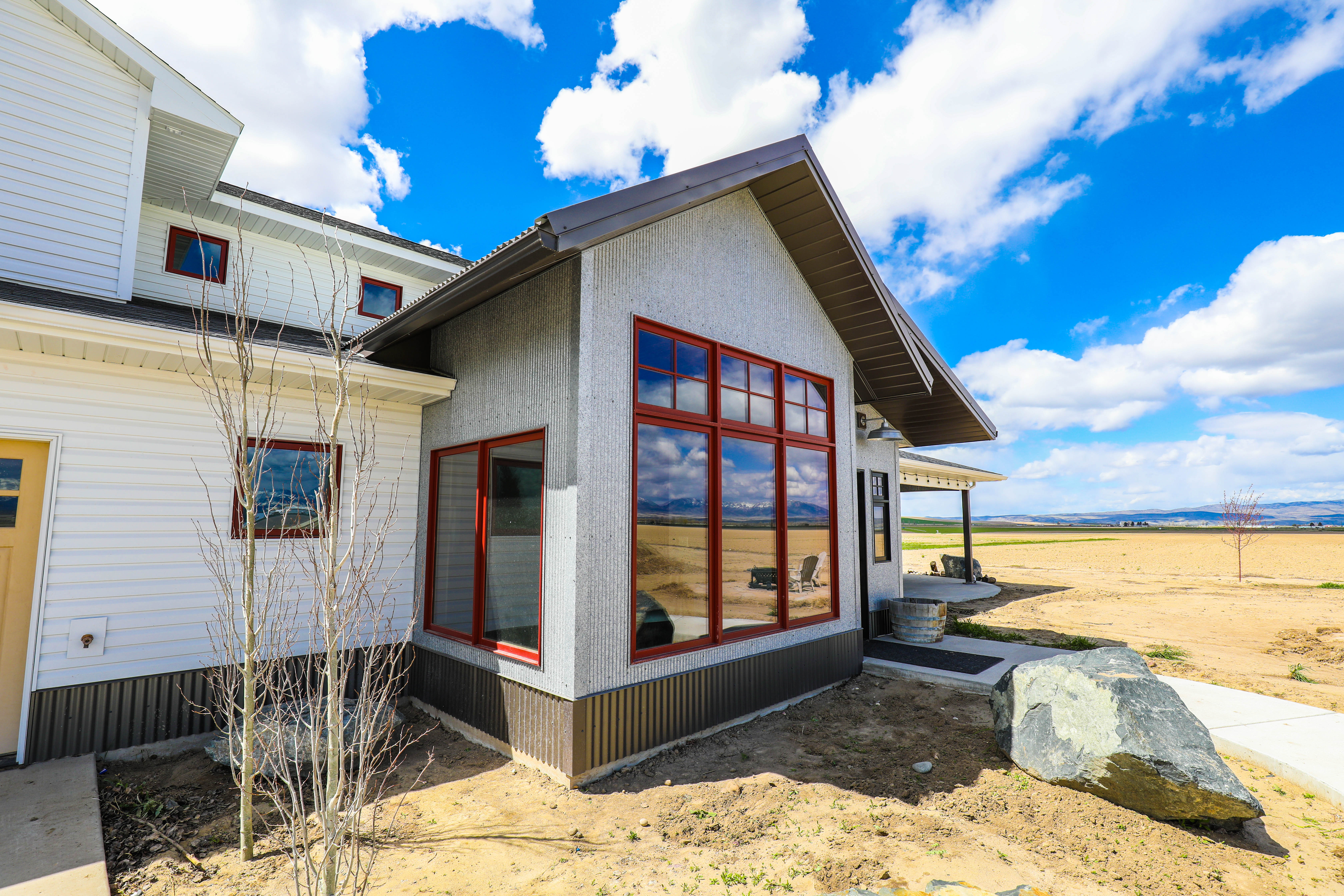 Weathered Zinc on Residence